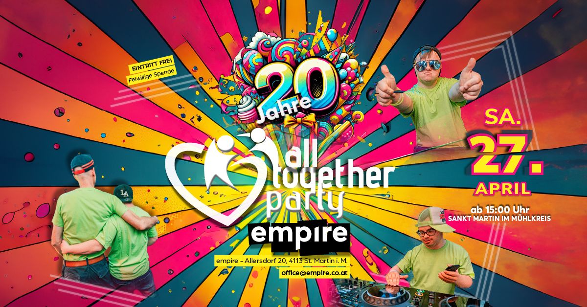 20 Jahre All together Party SA 27.04. Empire St. Martin